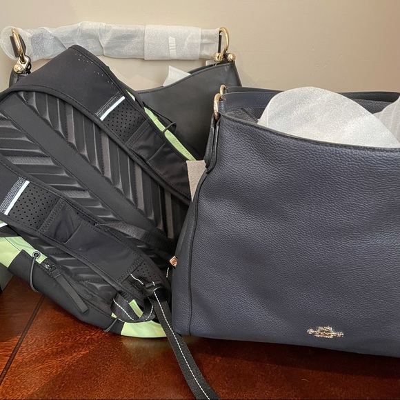 Coach Edie Blue Shoulder Bag - Picture 15 of 16